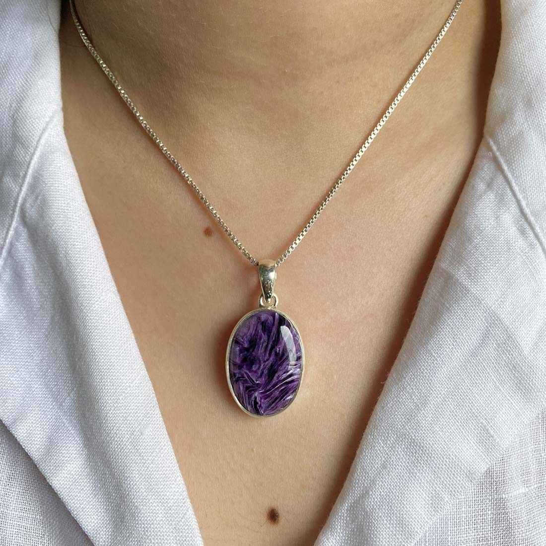 Charoite Pendant-(CHR-P-54.)